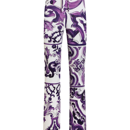 Dolce & Gabbana Maiolica print trousers