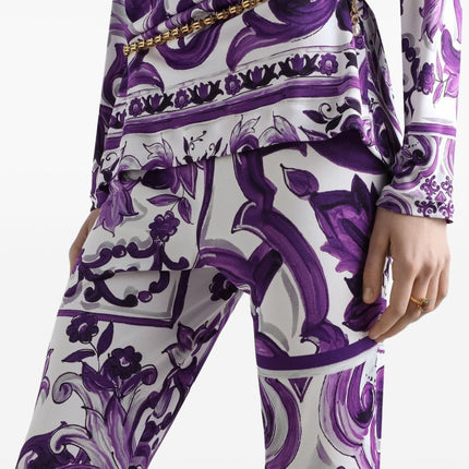 Dolce & Gabbana Maiolica print trousers