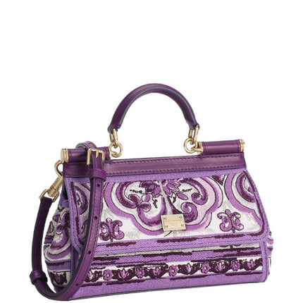 Dolce & Gabbana Small Sicily handbag with Maiolica embroidery