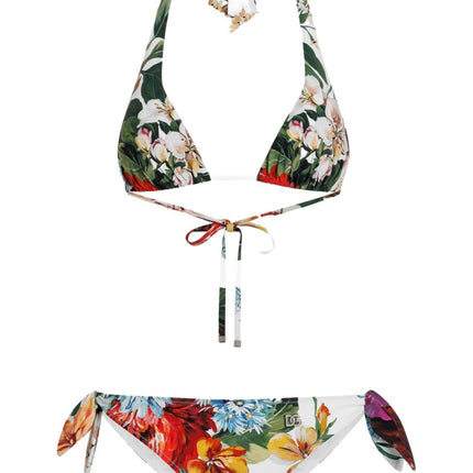 Dolce & Gabbana Flower print bikini set