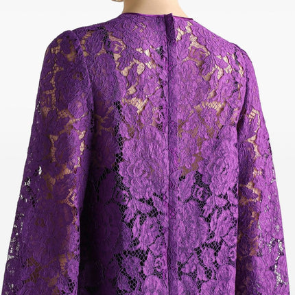 Dolce & Gabbana bell sleeves Lace mini dress