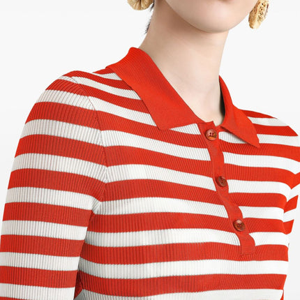 Dolce & Gabbana Striped Polo Top