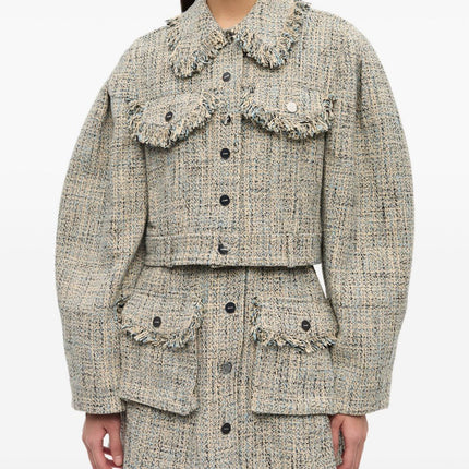 GANNI Jackets Beige