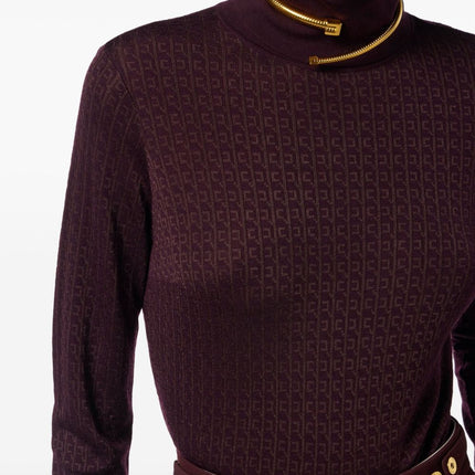 Elisabetta Franchi Sweaters Bordeaux