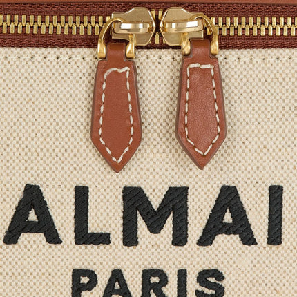 Balmain B-Army canvas vanity case