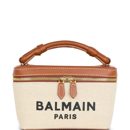 Balmain B-Army canvas vanity case