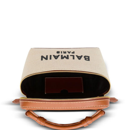 Balmain B-Army canvas vanity case