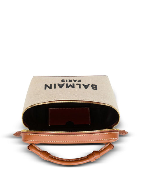 Balmain B-Army canvas vanity case