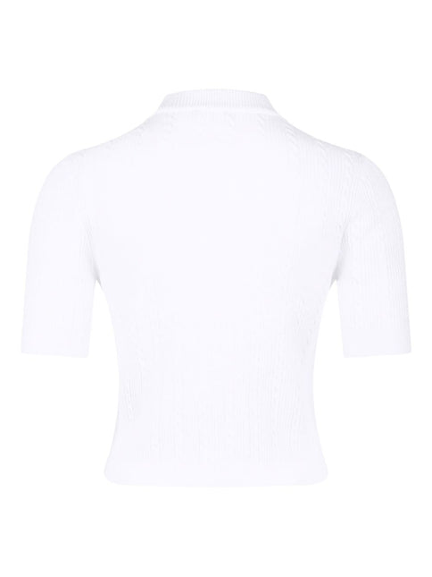Balmain Ribbed buttoned top