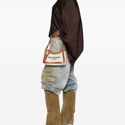 Balmain B-Army canvas shoulder bag