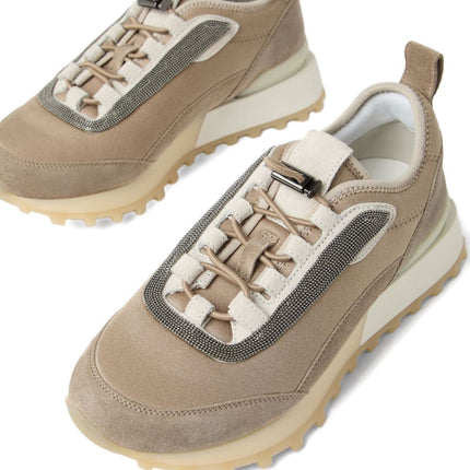 Brunello Cucinelli Runners in techno fabric and suede