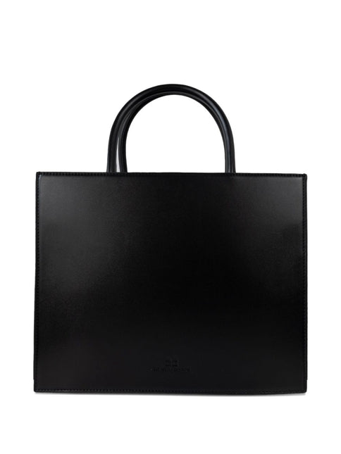 Elisabetta Franchi Logo-plaque leather tote bag