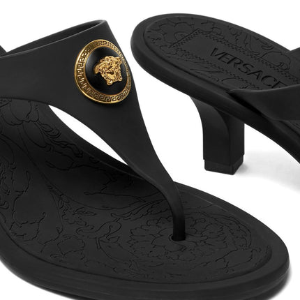 Versace Alia 55mm rubber flip-flop sandals