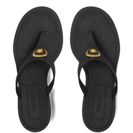 Versace Alia 55mm rubber flip-flop sandals