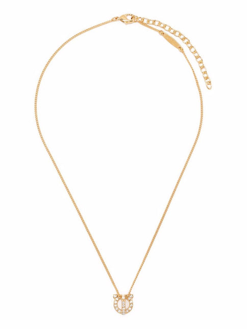Ferragamo Gancini necklace with strass