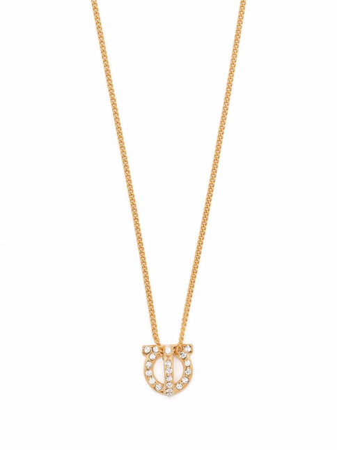 Ferragamo Gancini necklace with strass