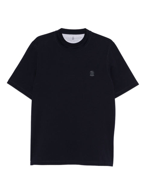 Brunello Cucinelli T-shirts and Polos Blue