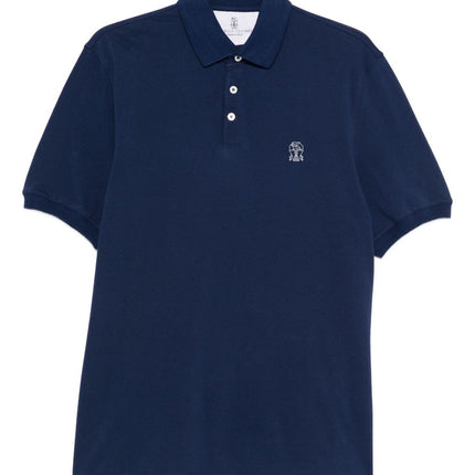 Brunello Cucinelli T-shirts and Polos Blue