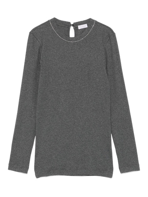Brunello Cucinelli T-shirts and Polos Grey