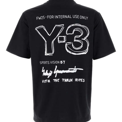 Y-3 T-shirts and Polos Black