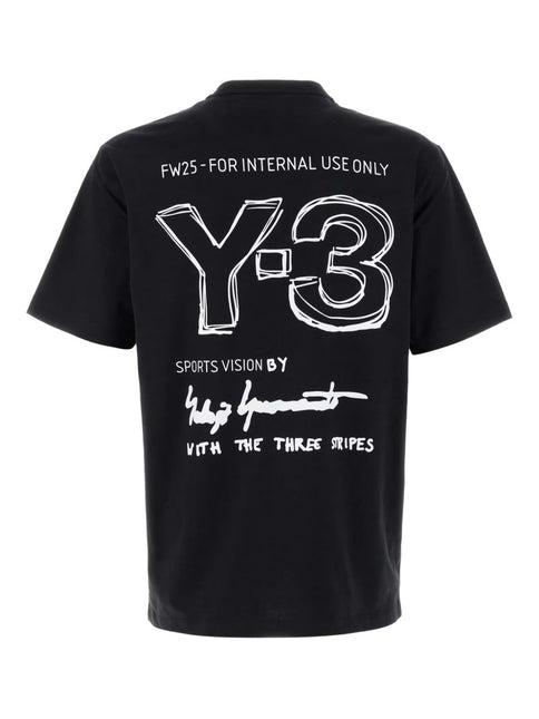Y-3 T-shirts and Polos Black