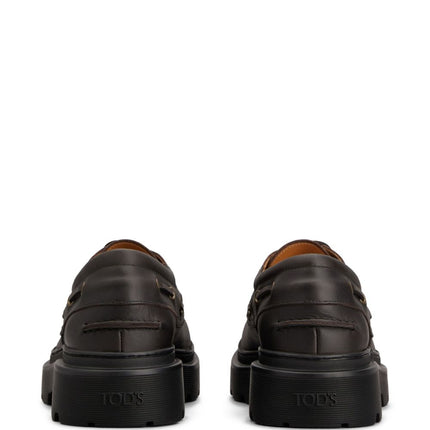 Tod's leather boat shoes