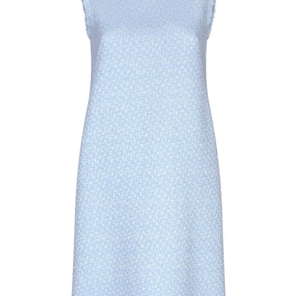 Dolce & Gabbana Sleeveless raschel tweed dress with DG logo