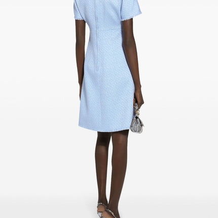 Dolce & Gabbana Rachel tweed midi dress with DG logo