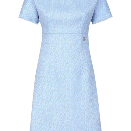 Dolce & Gabbana Rachel tweed midi dress with DG logo