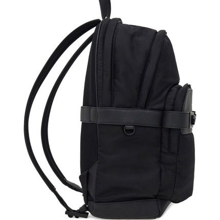 Ferragamo Men's Black Twins Nylon Backpack