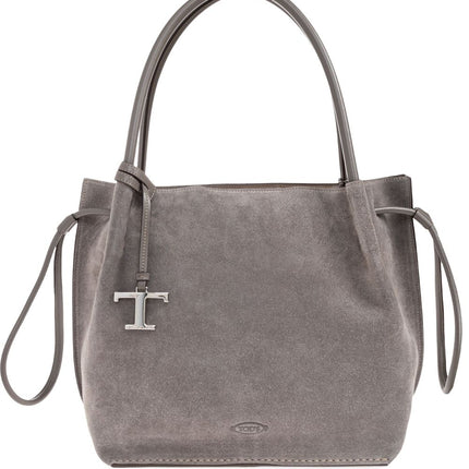 Tod's Drawstring Suede Tote Bag