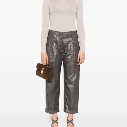 Brunello Cucinelli Sweaters Leather Brown