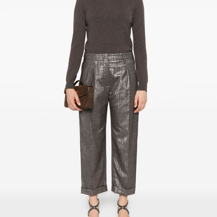 Brunello Cucinelli Trousers Silver