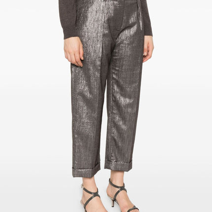 Brunello Cucinelli Trousers Silver