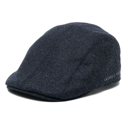 Brunello Cucinelli Logo-embroidered flat cap