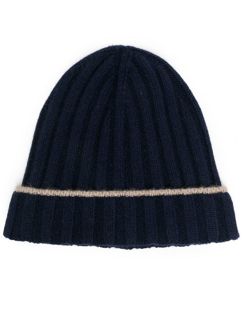 Brunello Cucinelli Ribbed cashmere hat