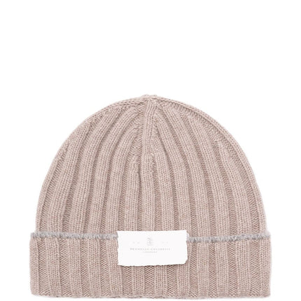 Brunello Cucinelli Cashmere Rib Knit Beanie