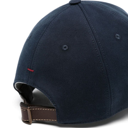 Brunello Cucinelli Suede baseball cap with embroidered logo