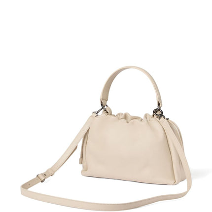 Brunello Cucinelli Mellow small bucket bag in soft leather with monili