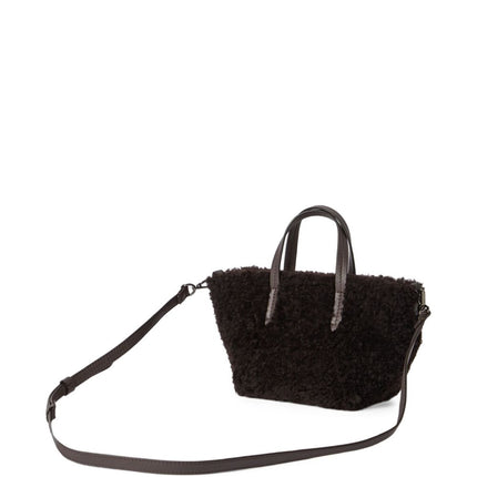 Brunello Cucinelli BC Duo mini bag in curly shearling with monili