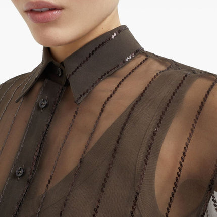 Brunello Cucinelli Shirts Brown