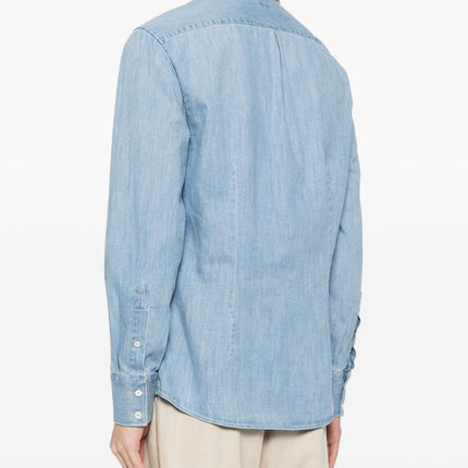 Brunello Cucinelli Shirts Clear Blue