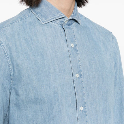 Brunello Cucinelli Shirts Clear Blue