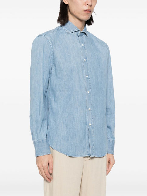 Brunello Cucinelli Shirts Clear Blue