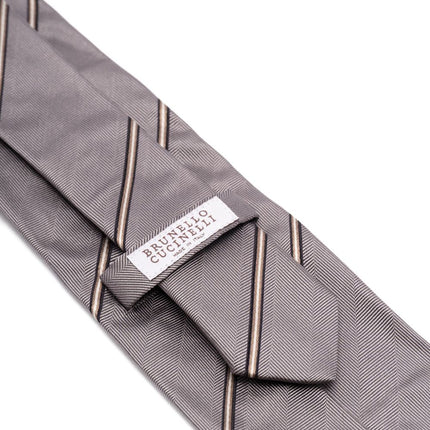 Brunello Cucinelli Striped silk tie