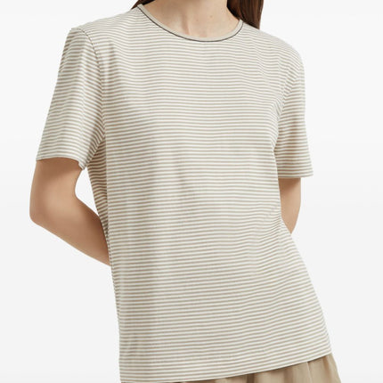 Brunello Cucinelli T-shirts and Polos Beige