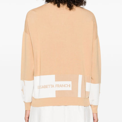 Elisabetta Franchi Sweaters Beige