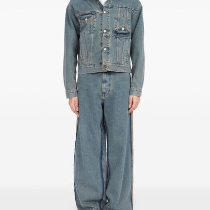 MM6 Maison Margiela Coats Clear Blue