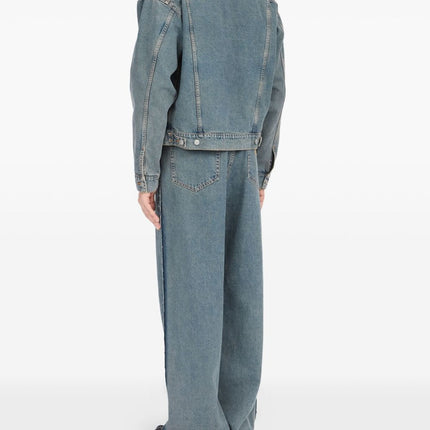 MM6 Maison Margiela Coats Clear Blue