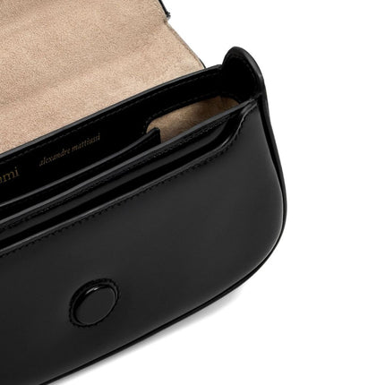 Ami Paris Glazed Leather Small Crossbody Paris Paris Bag